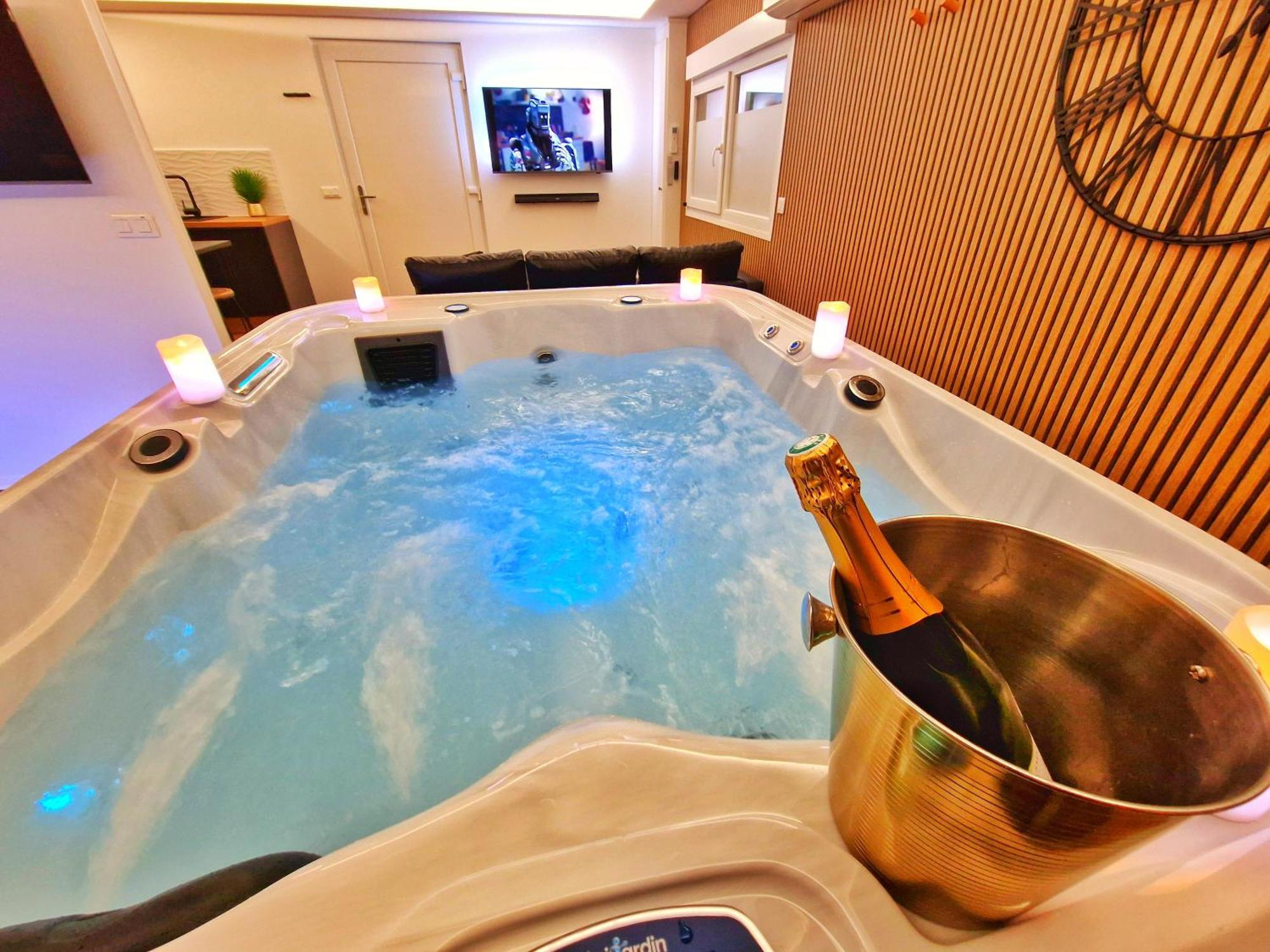 Relax Spa-4 Pers-Jacuzzi-Parking-Jardin-Clim-Colmar Muntzenheim Exteriér fotografie